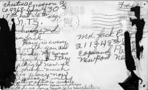 Postcard from Chester to Jack (Back)